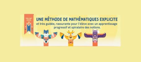 une publicité qui montre les visuels utilisés sur chaque couverture des ouvrages Totem au cycle 2